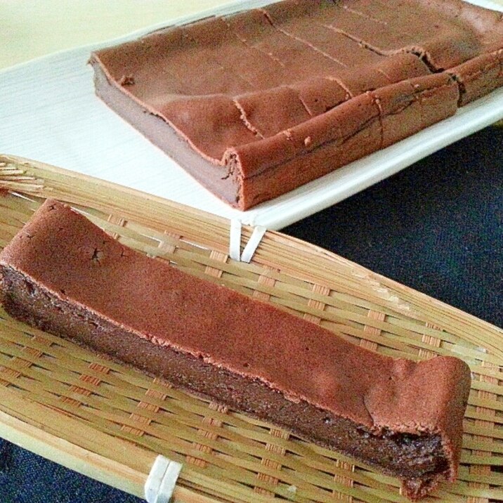 豆腐でもちもちチョコケーキ